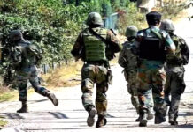 कुपवाड़ा मुठभेड़ में आतंकवादी मारा गया, एक जवान शहीद, अधिकारी सहित चार जवान घायल