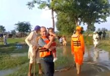 इंदौरा के मंड में आई बाढ़, एनडीआरएफ व एसडीआरएफ ने चलाया बचाव अभियान