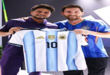 कुलदीप यादव को मिला दिग्गज लियोनेल मेसी से ख़ास तोहफा……..