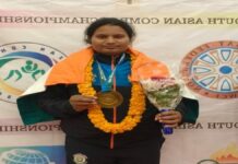 बक्सर की बेटी ने साउथ एशिया कुश्ती चैंपियनशिप में जीता स्वर्ण पदक