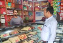 खाद्य पदार्थों में मिलावट रोकने का निरीक्षण जारी