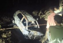 MP में बड़ा हादसा : बालाघाट में गड्ढे में गिरते ही कार में आग, 3 की जिंदा जलकर मौत, मां-बेटे गंभीर