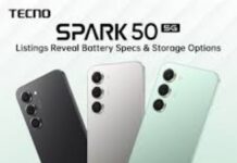 6500mAh बैटरी और 45W फास्ट चार्जिंग के साथ धूम मचाने आ रहा Tecno Spark 50 5G, 27 मार्च को होगा लॉन्च Tecno Spark 50 5G is coming with a 6500mAh battery and 45W fast charging, launching on March 27