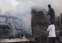 सिहोरा में पुरानी सूमो में लगी आग, एक व्यक्ति की जिंदा जलकर मौत