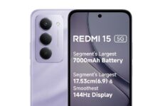 6,300mAh धांसू बैटरी वाला, Redmi 15A 5G जल्द होगा launch , जानिए पूरी डिटेल Redmi 15A 5G with 6,300mAh battery will be launched soon, know the full details