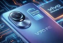 Vivo V70 FE लॉन्च! झक्कास 200MP कैमरा + दमदार बैटरी से मचाएगा तहलका Vivo V70 FE launched! 200MP camera and powerful battery will make waves