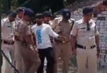 गोलीकांड का आरोपी बाबू सिंधी एनएसए में गिरफ्तार, पुलिस ने निकाला जुलूस