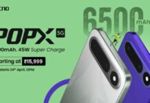 Tecno Pop X 5G Launch, बैटरी ऐसी कि चार्जर भूल जाओ Tecno Pop X 5G