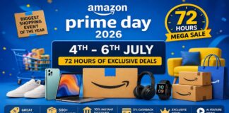 Amazon Prime Day 2026 72 घंटे की मेगा सेल, मिलेंगे बड़े Offer ,जाने यहाँ Amazon