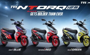 TVS Ntorq 125 हुआ नए अंदाज में Launch ,मिले नए रंग, स्मार्ट फीचर्स और स्पोर्टी लुक TVS Ntorq 125