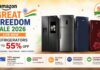 Amazon की Sale 2026 में होम अप्लायंसेज पर शानदार डील्स,जाने यहाँ Amazon