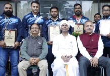 अंतरक्षेत्रीय विद्युत खेल प्रतियोगिता में उत्कृष्ट प्रदर्शन पर श्रीसिंगाजी ताप विद्युत गृह खंडवा व 8 खिलाड़ी पुरस्कृत