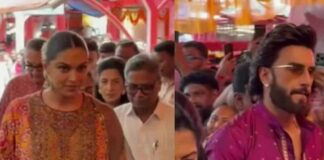 दीपिका पादुकोण और रणवीर सिंह पहुंचे सिद्धिविनायक मंदिर, बप्पा का लिया आशीर्वाद